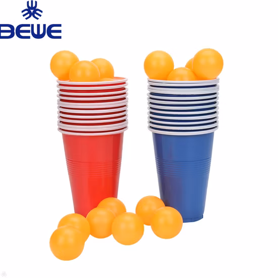 Red Party Cups and Balls Promotional Plastic Beer Pong Game Set