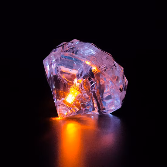 Luzes de barra em formato de diamante LED Cubo de gelo Decoração de festa LED Cubo de gelo